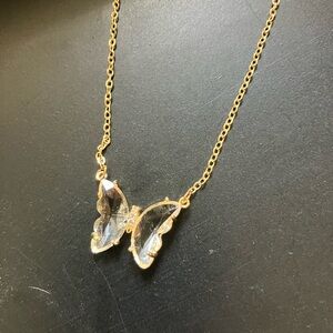 Crystal butterfly necklace